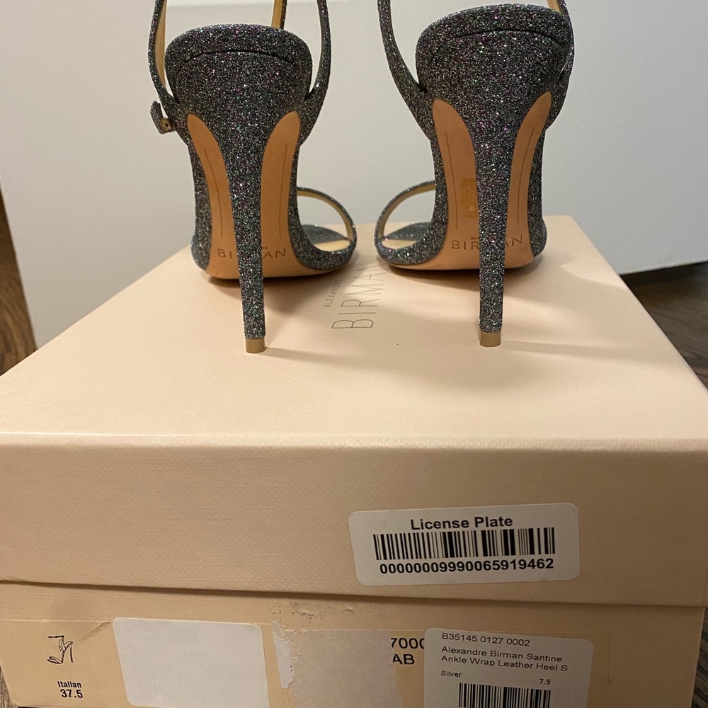 Worn only once! Beautiful multicolor glitter high heels.